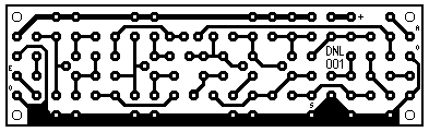 Layout für eine Platine, die sich zum Aufbau einer DNL-Schaltung (Dynamic Noise Limiter) eignet.