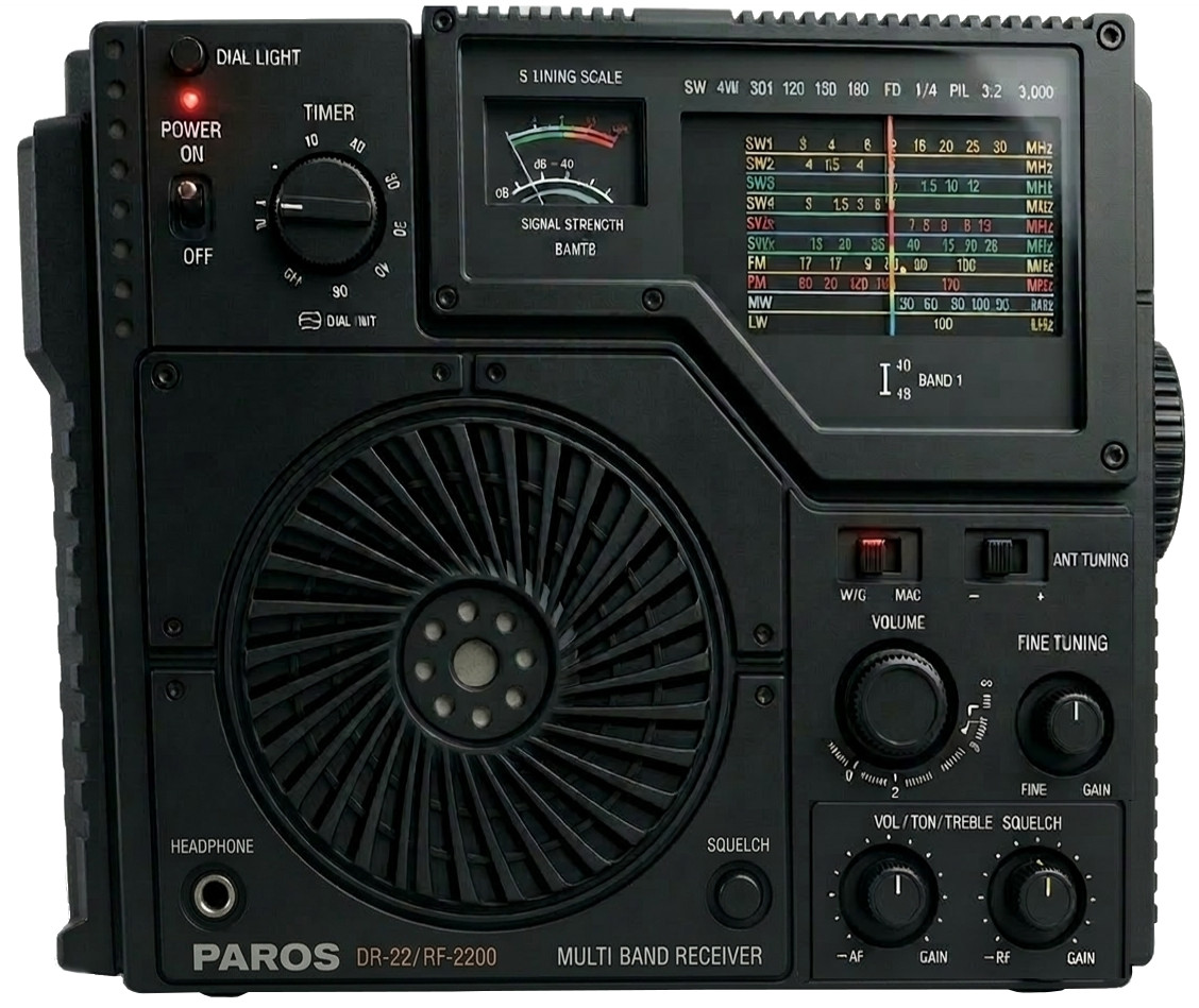 Japanischer Multiband-Empfänger mit mehreren VHF-Bereichen