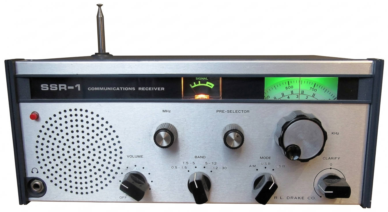 Frontansicht des Wadley-Loop-Empfängers SSR-1 von Drake