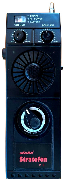 Abbildung des Handfunkgeräts Stratofon P3 von Stabo